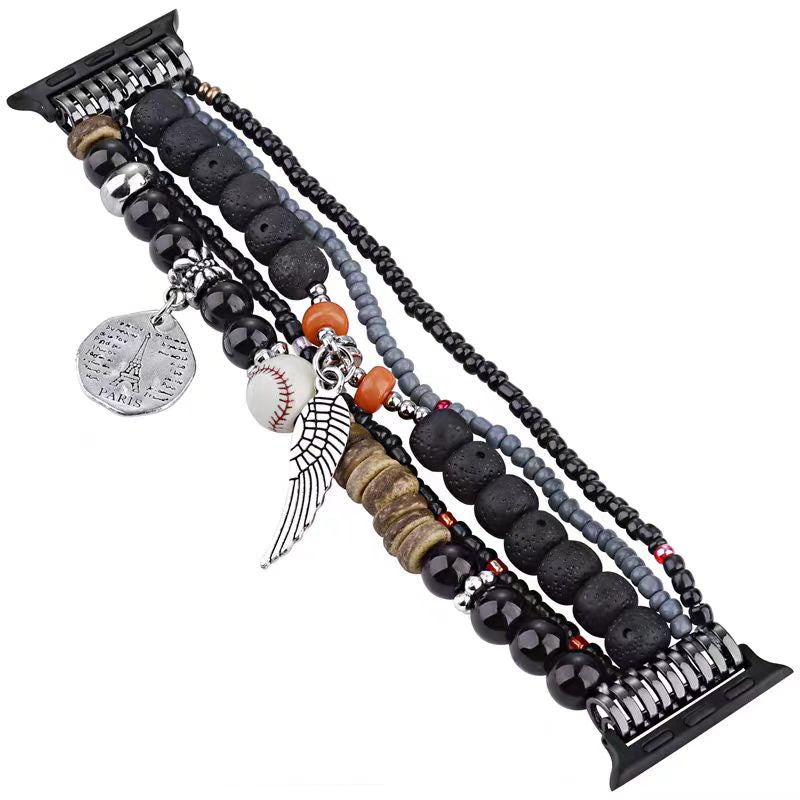 Suitable for Apple Watch. Creative Bohemian style bracelet, available in both men's and women's sizes.