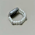 Exquisite white pearl bead string for Apple watch strap